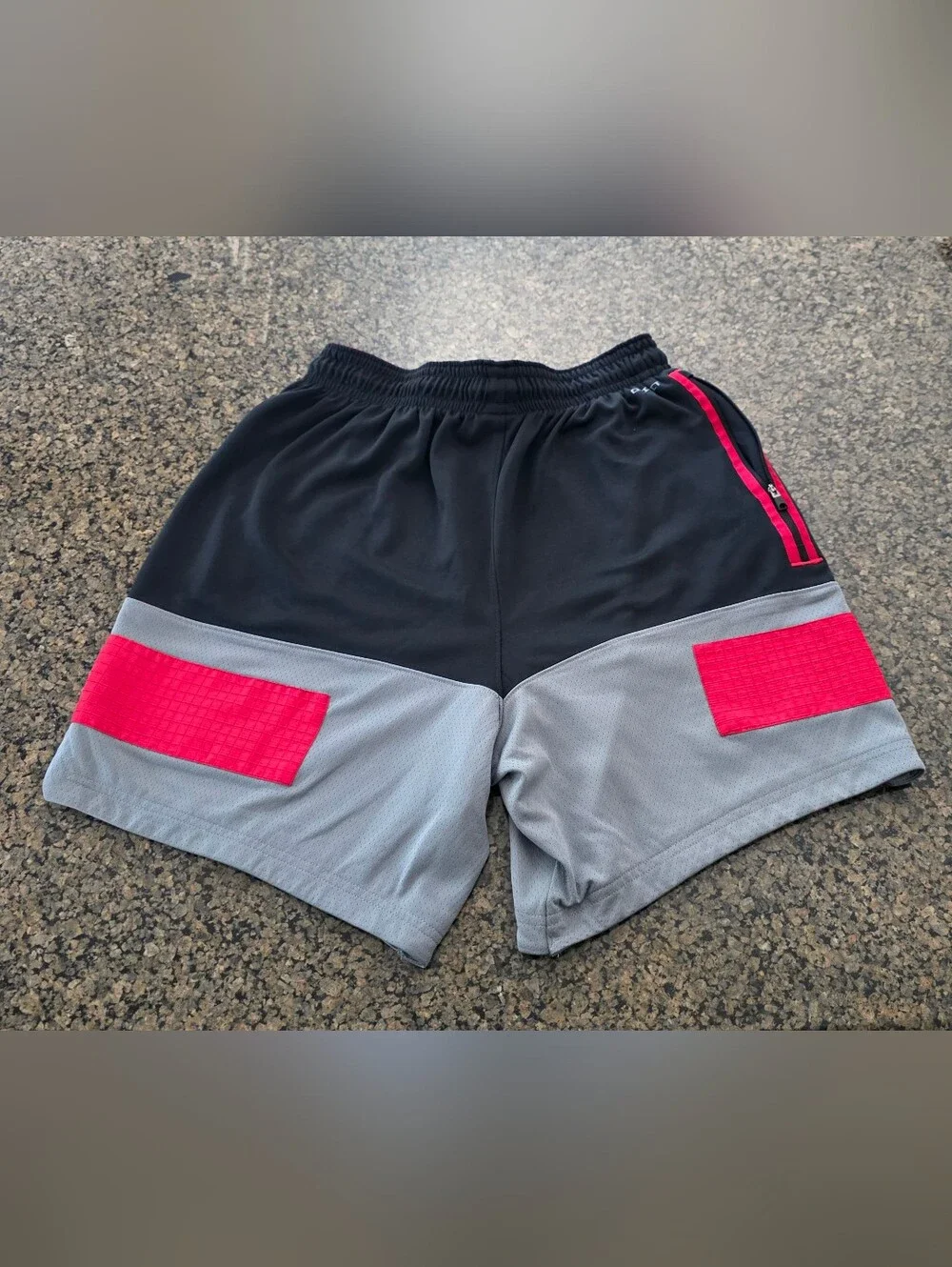 Nike Jordan Dri Fit Air Statement Shorts Men Black/Gray/Red CZ4766-010 Sz Large